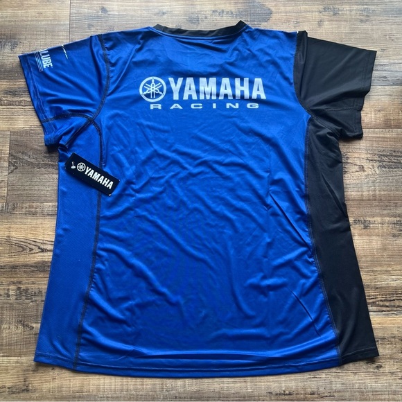 Yamaha Racing Womens Paddock Blue Dri-Fit Short Sleeve T-Shirt Size XL NWT - Picture 6 of 6